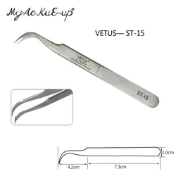 Anti-static ST vetus tweezers 1pcs Original Tweezers for Eyelash Extensions Stainless Steel ST-10/11/12/13/14/15/16/17 Tweezers