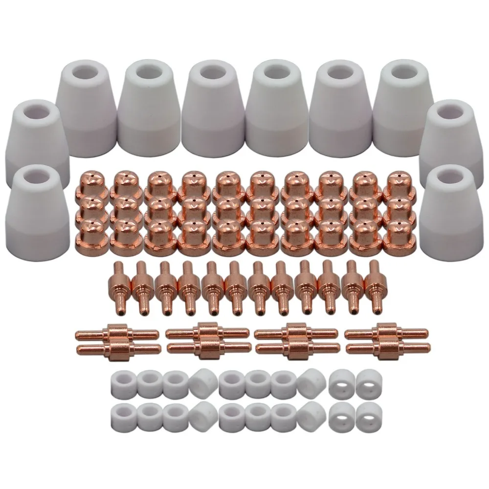 

PT-31 LG-40 Air Plasma Cutter Consumables KIT Plasma Nozzles TIPS Fit Cut-40 50D CT-312,80PK