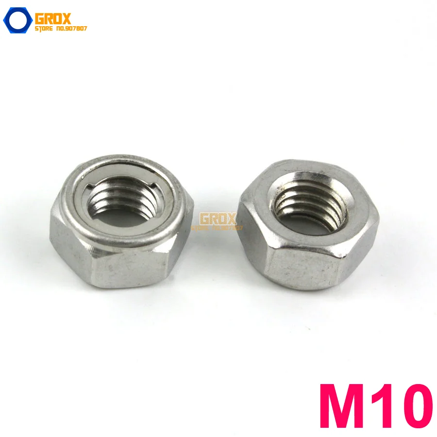 

15 штук M10 304 нержавеющая сталь металлический замок гайка