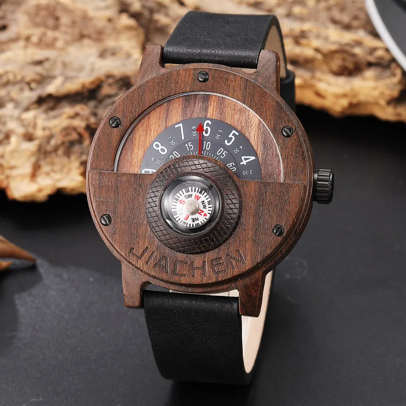 Quartz Watches Wood Mens Clock Unique Design Top Luxury Brand Wooden Bamboo Sport Wrist Watch Black Face Hodinky Man Women 2017