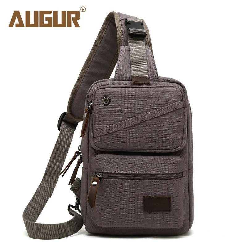 

Men Backpack Canvas Chest Bag Pack Vintage One Shoulder Strap Bagpack Triangle Backpacks Single Travel Bags Mens Back Pack Bolsa