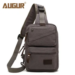 Men Backpack Canvas Chest Bag Pack Vintage One Shoulder Strap Bagpack Triangle Backpacks Single Travel Bags Mens Back Pack Bolsa