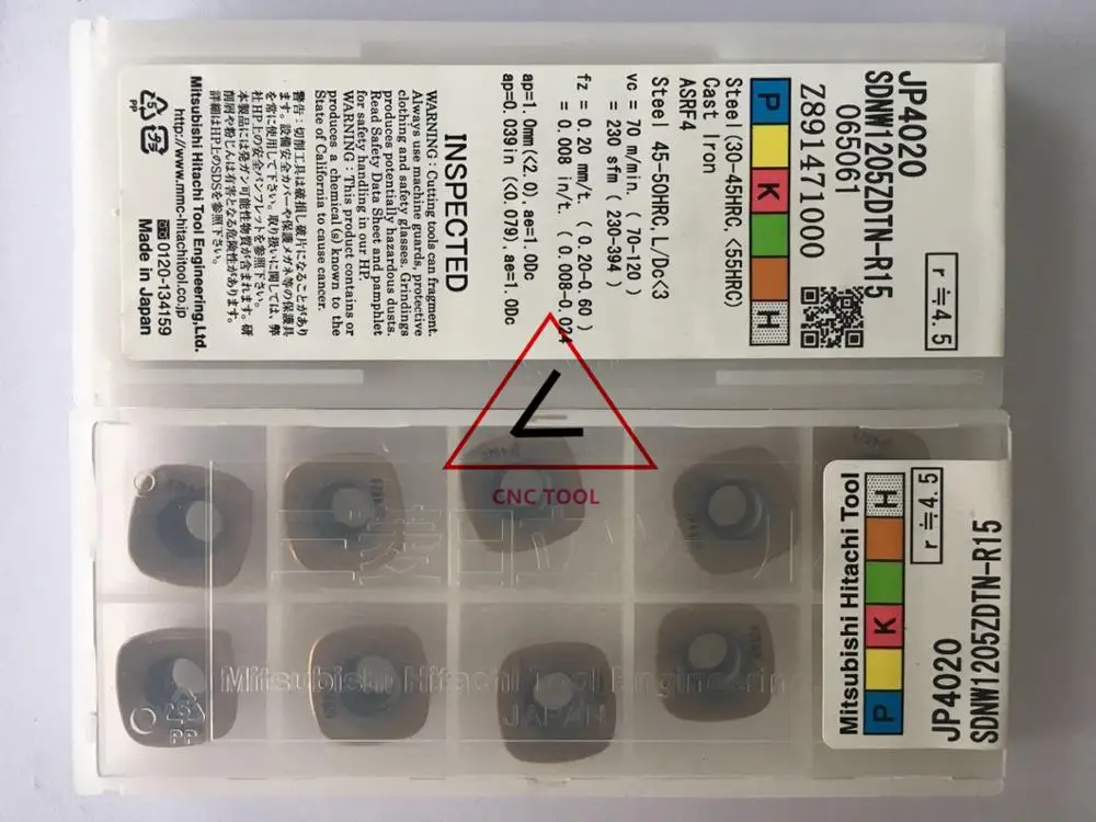 

SDNW 1205 ZDTN-R15 JM4060 10pcs Hitachi high cutting performance CNC indexable inserts