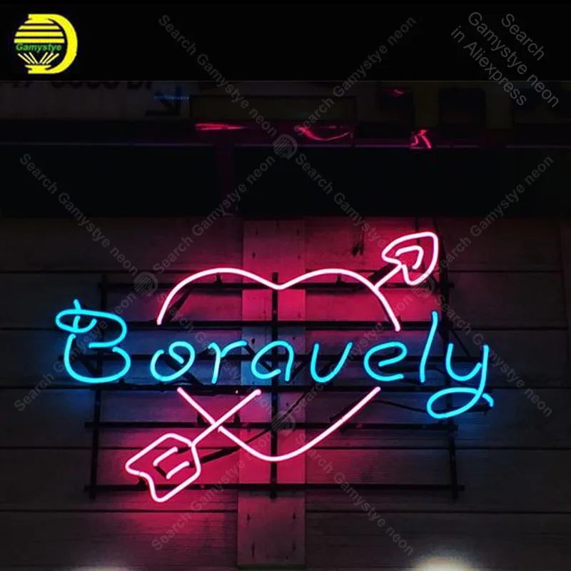 Neon Night Sign for Boravely Korean Neon Lights BedRoom wall decoration hotel custom Lamp advertise Letrero Neon enseigne lumine