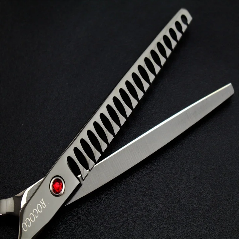 High Quality JP440C 7.0 Inch Pet Thinning Scissors Pet Clipper for Dog Grooming Tool Thinning Rate 75%