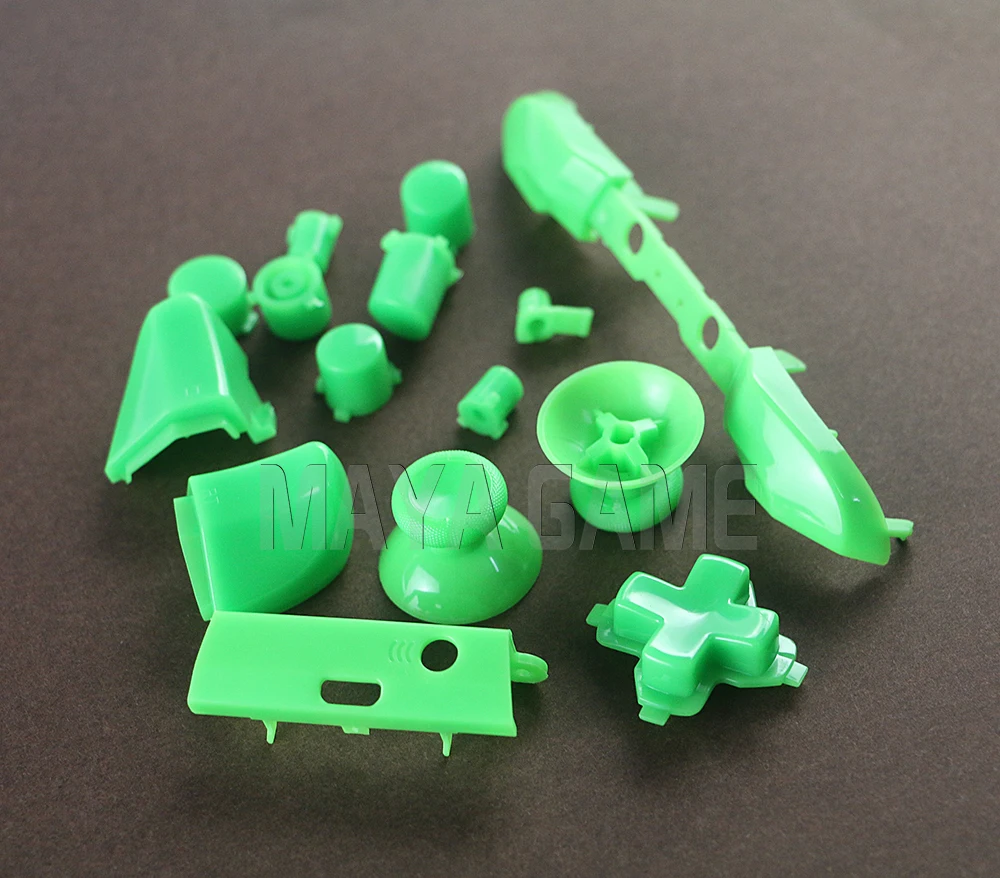 30 ensembles solide RB LB pare-chocs RT LT boutons de déclenchement Mod Kit complet boutons pour Xbox One S mince contrôleur analogique bâton Dpad