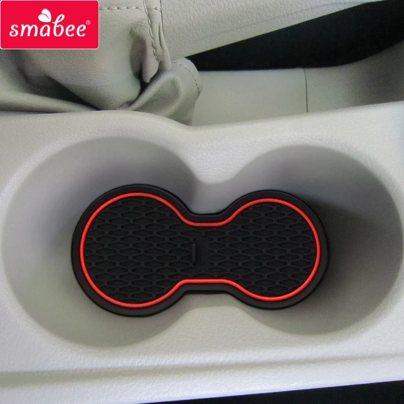 smabee Gate Slot Cup Pad For Ford Focus 3 MK3 2011 - 2014 pre-facelift ST RS Automotive interior Accessories Non-Slip Mats Mat