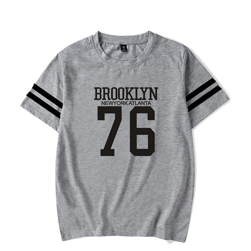 BROOKLYN 76 T-shirts Print Summer Fashion Hip Hop Men Women T Shirts Casual Tee Shirt Short Sleeve Unisex Sport T-shirt Tops 4XL