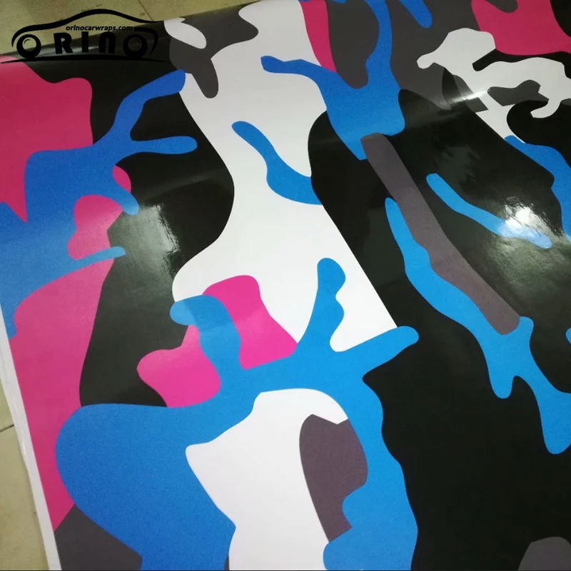 Snow Red Black Blue Camouflage Vinyl Car Wrap Film Camo Car Sticker Truck Boat Wrap Foil Air Bubble Free ORINO WRAPS