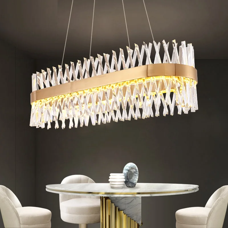 Crystal LED Pendant Lights Dining Bedroom Lamparas Modern Pending Lighting Fixtures Villa Lustre Luminacion Living Room Lamps