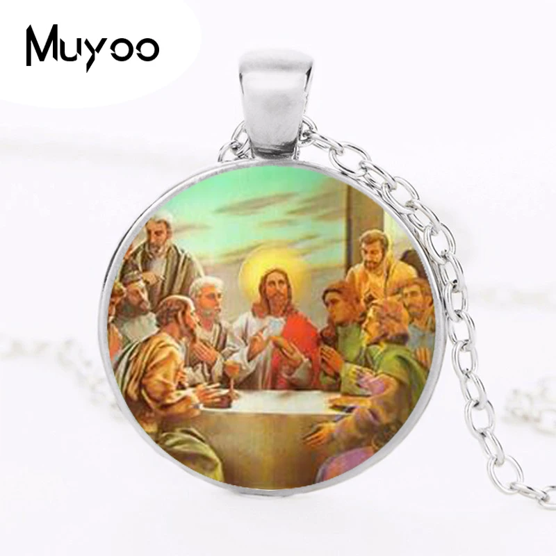 Blessed Virgin Mary Mother of Baby Necklace Jesus Christ Christian Pendant Catholic Religious Glass Tile Necklaces Pendants HZ1