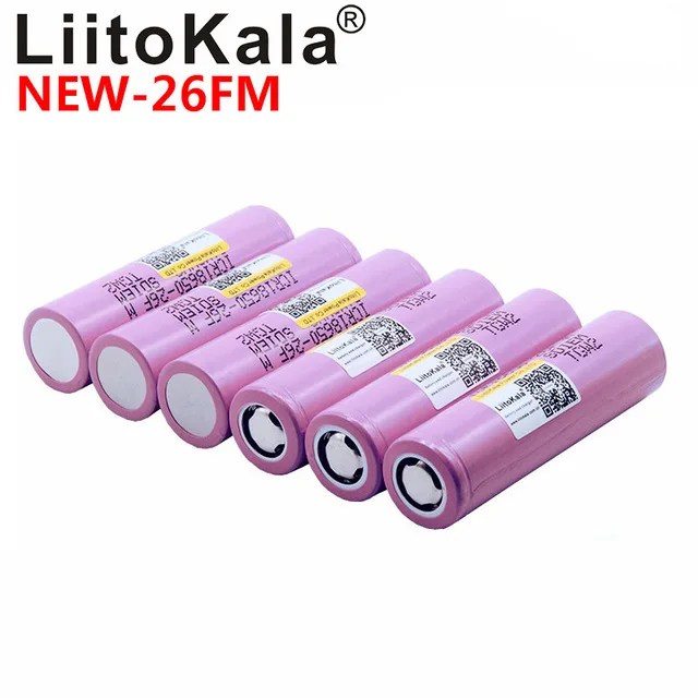 Liitokala ICR18650 - 26fm new 100% original 18650 2600 MAH lithium ion battery 3.7 V 18650 2500