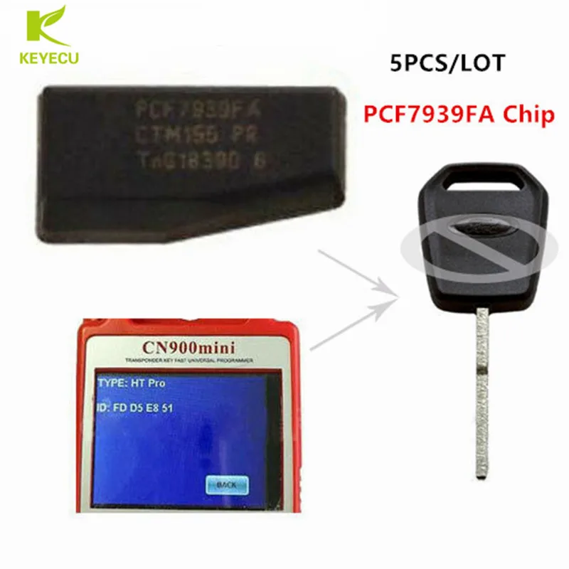 

KEYECU 5PCSX PCF7939FA Philips 46 128-Bit Transponder Chip HT Pro use for Ford Edge F-Series Mustangfor Lincoln MKC Navigator