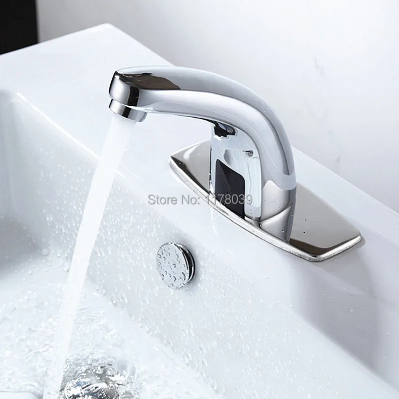 

DC/AC all copper hot and cold mixer taps,Automatic infrared induction smart bathroom faucet,polished brass sensor faucet,J16971