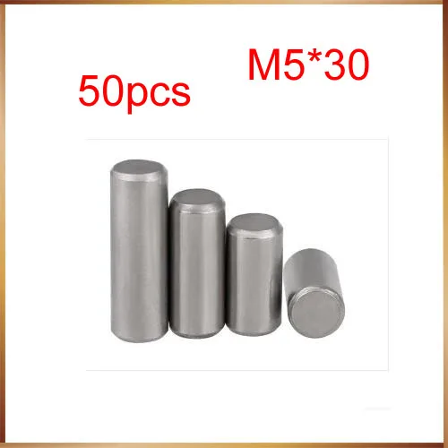 

50PCS M5*30 304stainless steel cylindrical pin positioning pin locating pin dowel pin dowel