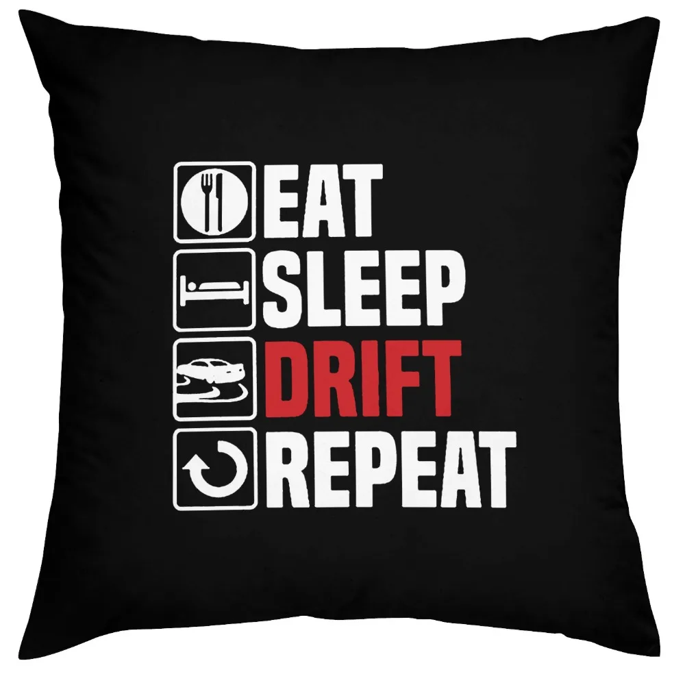 Novelty Foods Sleeping Board Repeat Pillow Skis Boarders  Funny Quotes Gifts  Double Sided