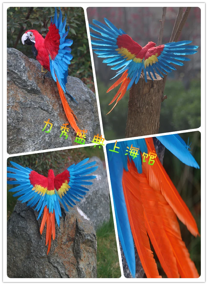 new simulation bird model foam & feathers simulation parrot doll gift about 55x40cm 1811