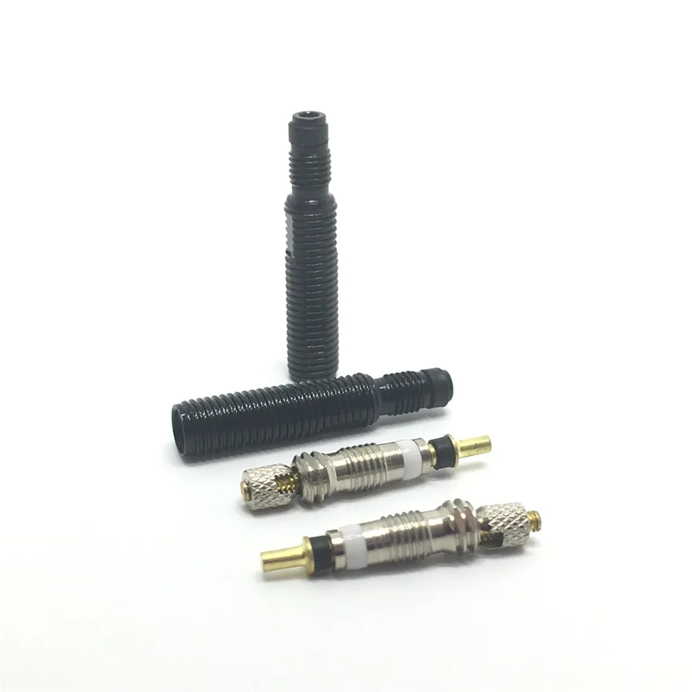 2 pcs 30mm/60mm Length Tubeless Bicycle Presta valve extender Removable France valve Extension with tool /alloy cap/valve core