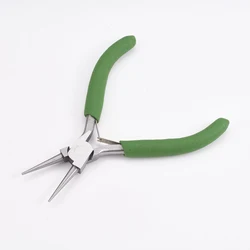 Carbon Steel Round Nose Pliers Hand Tools Polishing Jewelry Making Tools 11.5x8.9x0.9cm