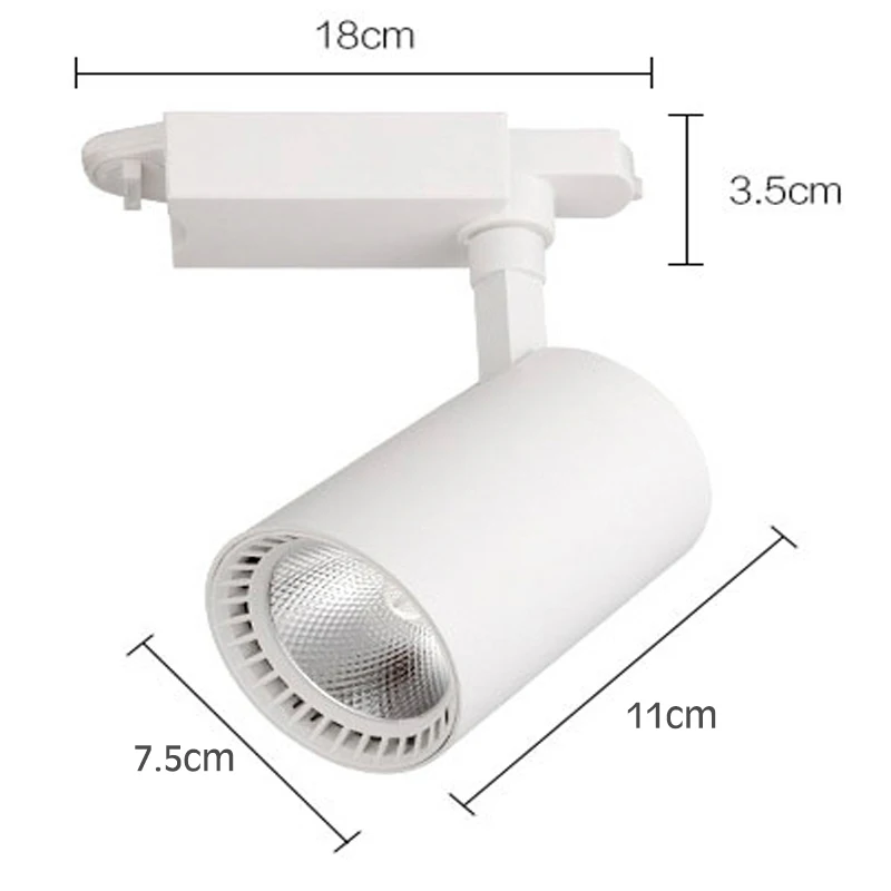 HOT 7W LED Track light COB LED Spotlight AC85~265V 2015 New Product track lights high power led