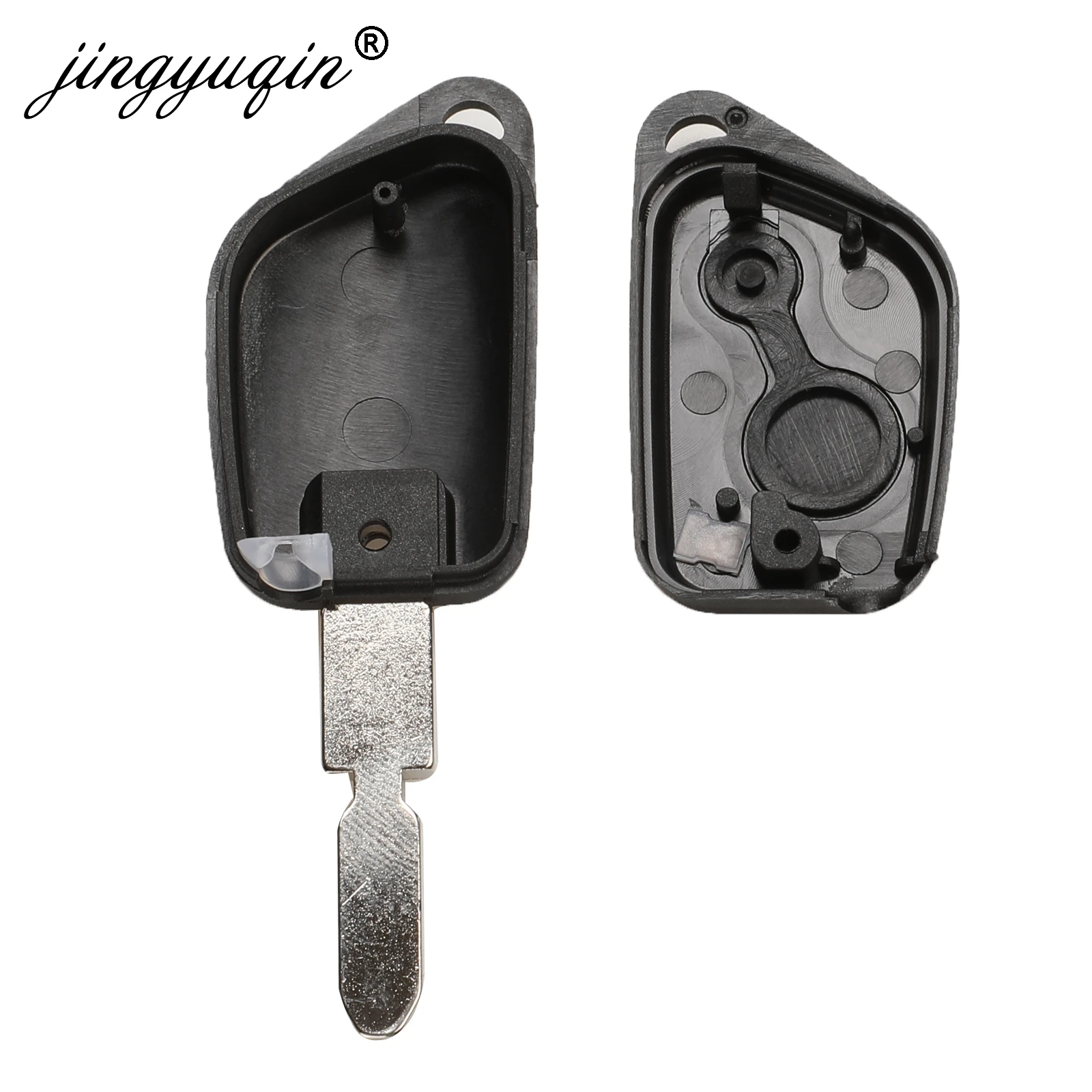 jingyuqin Remote Entry Key Fob Shell Case For Citroen Elysee Saxo Xsara Picasso Berlingo C2 C3 for Peugeot 106 206 306 205 405