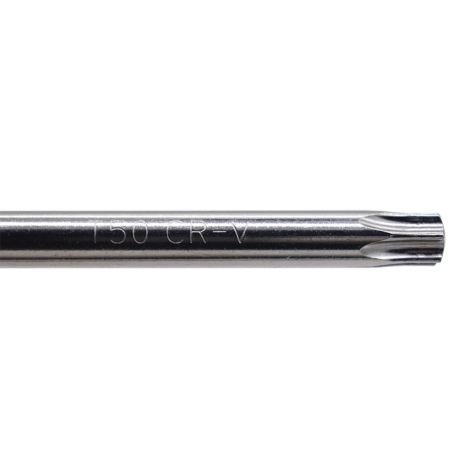 Imagem -03 - Torx l Chave de Fenda com Furo Cr-v Chave de Fenda de Aço Ferramentas Reparo Profissional 50 Peças Lote 9*45*140 mm T50