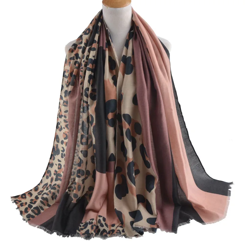 Winter scarf korean style,animal print Neckerchief,leopard scarf,Luxury Brand Muslim Hijab,head scarves,cape shawl femme poncho