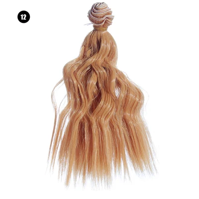 15 cm * 100 cm búp bê tóc giả nhỏ Lượn Sóng Curly hair đối với búp bê phù hợp với BJD DD búp bê Cao-Nhiệt Độ búp bê Phụ Kiện