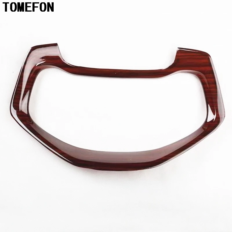 TOMEFON Carbon Fiber For Honda Vezel 2015 2016 2017 Car ABS Wood Paint Dashboard Decoration Frame Auto Interior Accessories