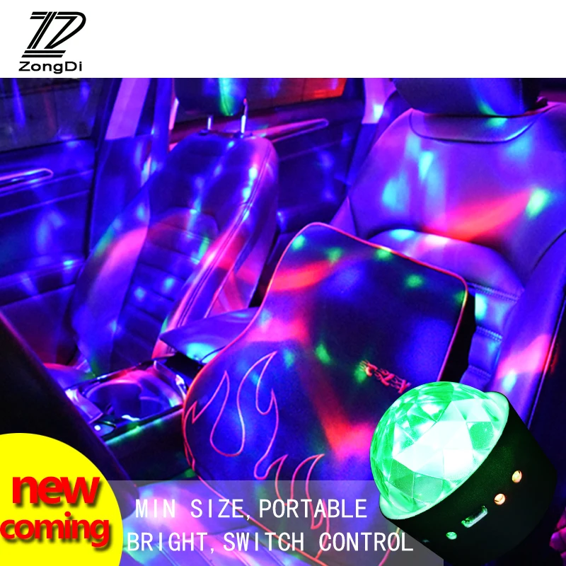 ZD 자동차 LED 분위기 램프 RGB DJ 라이트 좌석 Leon Ford Focus 2 3 Fiesta Kuga Ranger Ecosport Chevrolet Cruze Lacetti Aveo