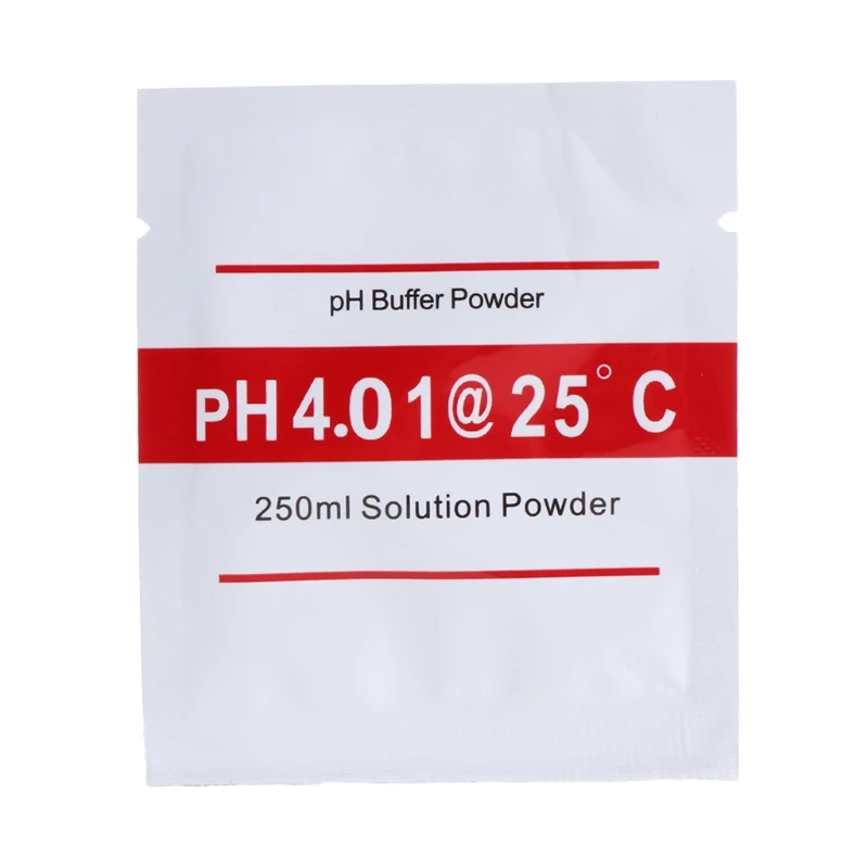 OOTDTY 20 Pcs PH Buffer Solution Powder PH For Test Meter Measure Calibration 4.01 6.86 250ml Each Pack Volume