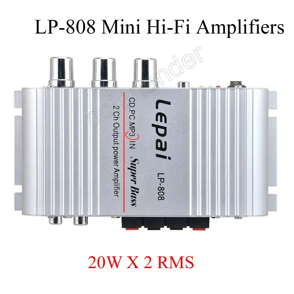 Computer MP3 DVD player Digital Stereo audio amplifier Super Bass amplifier 2.0 channel 2X20W RMS output power amplifier