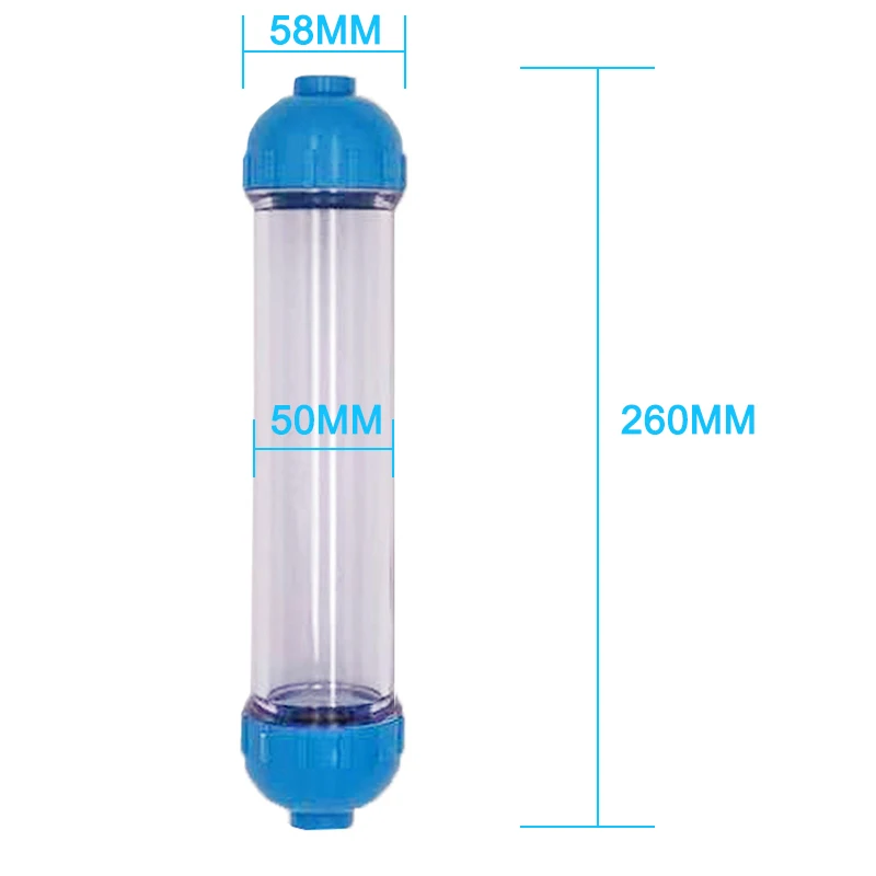 1PCS T33 WATER FILTER Cartridge Housing DIY T33 Shell Filter Bottle 2pcs Fittings Water Purifier For Reverse Osmosis System