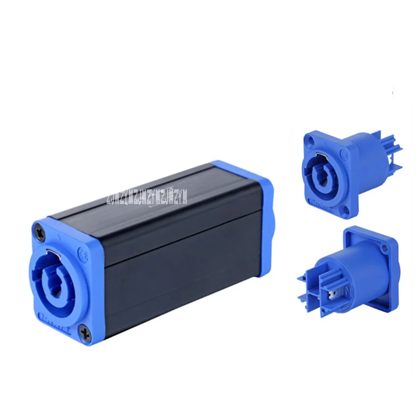 10 pçs/lote novo 16a 250 v ac led fonte de alimentação conector de alta qualidade conversor de energia fase iluminação cabo de extensão de alimentação conector