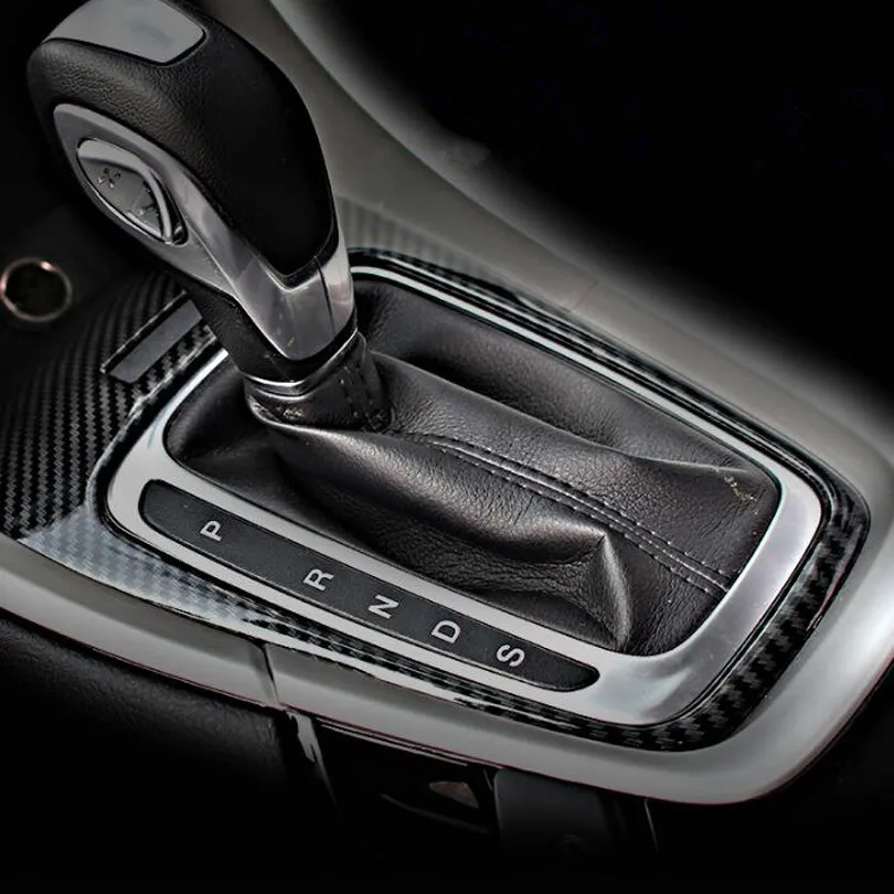 JXKaFa For Ford Fusion Mondeo 2013-2015 Car Interior Mouldings Gear Shift Panel Cover Trim Car Styling ABS Carbon Fiber Style