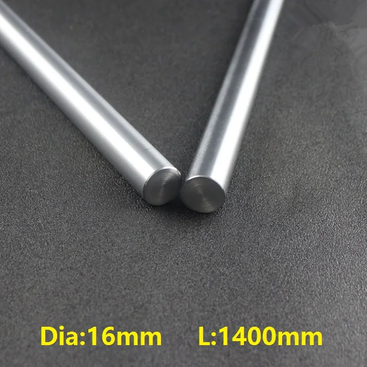 

4pcs/lot 16mm linear shaft 1400mm long 16x1400mm chromed plated hardened shaft rod bar CNC router steel rod