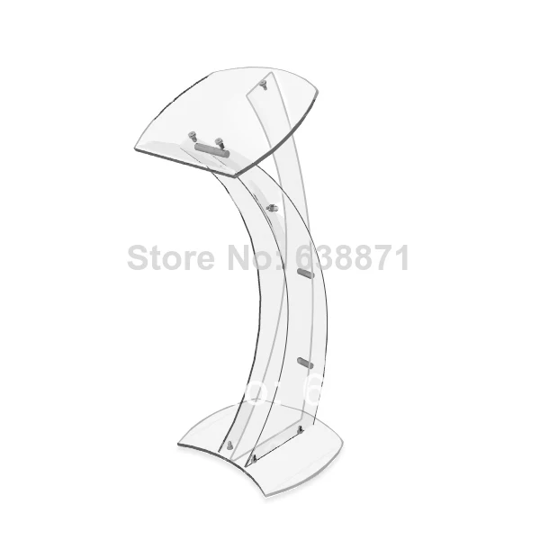 Free Shiping Clear Acrylic Plexiglass Church Podium Pulpit Lectern