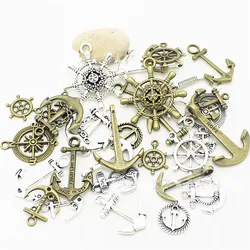 20pcs Vintage Nautical Anchor Charms Antique Metal Charms Zinc Alloy Trendy Anchor Pendant Mixed Charms DIY Handmade Z312