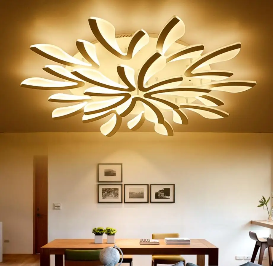 Modern LED Dandelion Acrylic Ceiling Lamp Dinner Room Lighting Bedroom livingroom Flush Mount