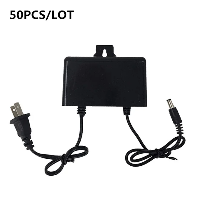 50 PCS/LOT Outdoor Rainproof AC/DC Power Adapter 24W 12V 2A Camera Monitor Led lamp switching power supply AC 100V-240V US Plug