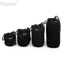 New S M L XL Matin Neoprene Soft Protector Camera Lens Pouch Bag Case For Canon Nikon Sony