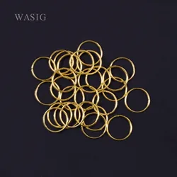 100Pcs/Lot Golden/ Silver/ Rose Gold Hair Braid Dreadlock Bead Cuff Clip Braid Hoop Circle Approx 12mm/14mm