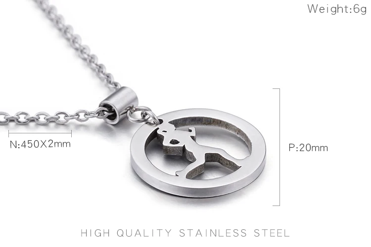 Sporty Running Girl Pendant Necklace For Women Lady Sports Jogging Fitness Pendants Jewelry