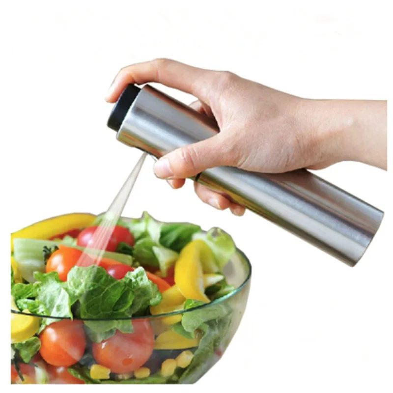 

Stainless Steel Spray Bottles Refillable Oil Vinegar Mist Spraying Bottle Water Pump Gravy Boats Grill BBQ Sprayer Kitchen Tools