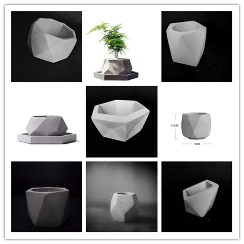 

3D Ceramic Clay Bottle Vase Craft Mould, DIY Cement Planter, Casting Silicone Mold, Concrete Flower Pot Molds