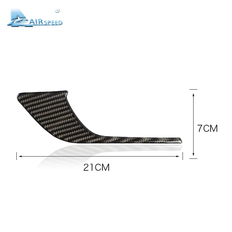 Real Soft Carbon Fiber Sticker for Subaru Forester 2013 2014 2015 2016 LHD RHD Car Inner Door Handle Accessories Interior Trim