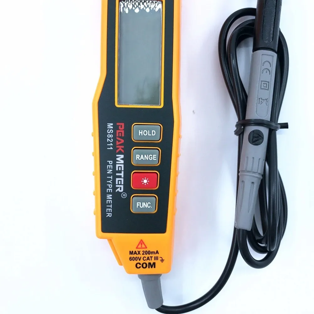 Multimetro digitale tipo di penna MS8211 2000 conteggi senza contatto AC DC tensione corrente Tester Multitester portatile elettrico a diodi