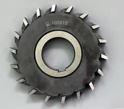 1PCS 63*4*5*6*7*8*10*12*14*16*18*20 HSS three straight tooth blade cutter, high-speed steel Slot milling cutter , milling cutter