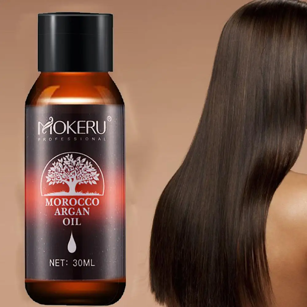 Mokeru 1pc 30ml Natural organic hair serum smoothing dry hair morocco argan oil treatment essential oil for hair growth care