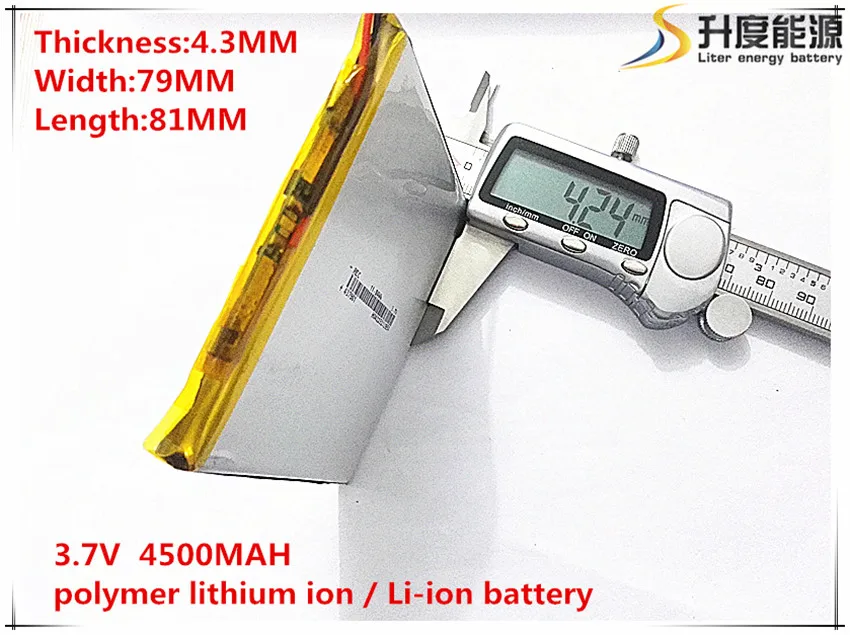 

10pcs [SD] 3.7V,4500mAH,[437981] NTC;PLIB;polymer lithium ion / Li-ion battery for tablet pc;POWER BANK;CELL PHONE